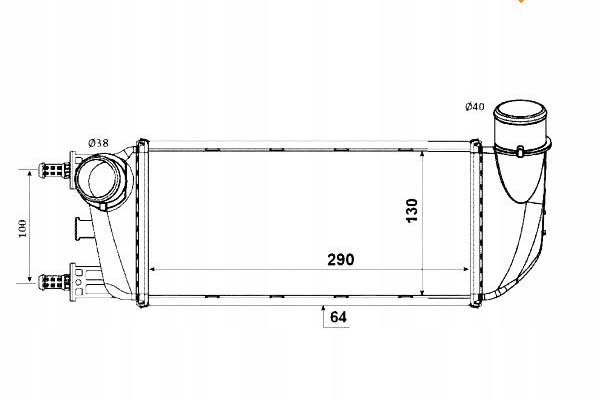 Інтеркулер fiat 500 1,3d multijet Київ