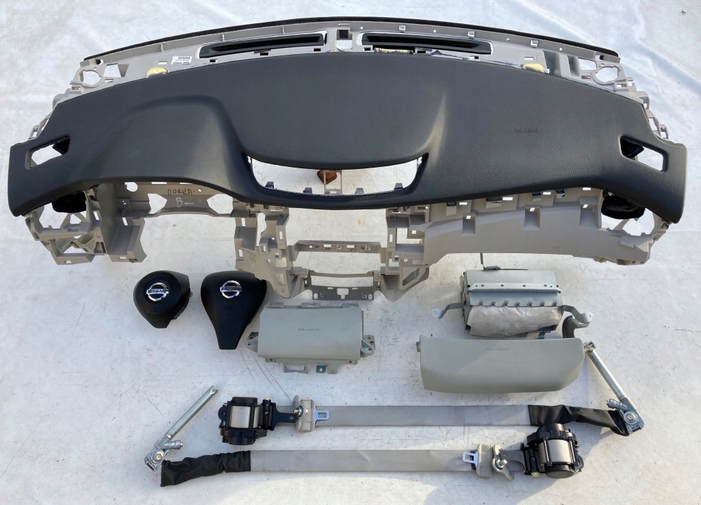 фото №1, Nissan rogue krem приборная панель консоль подушки безопасности ремни