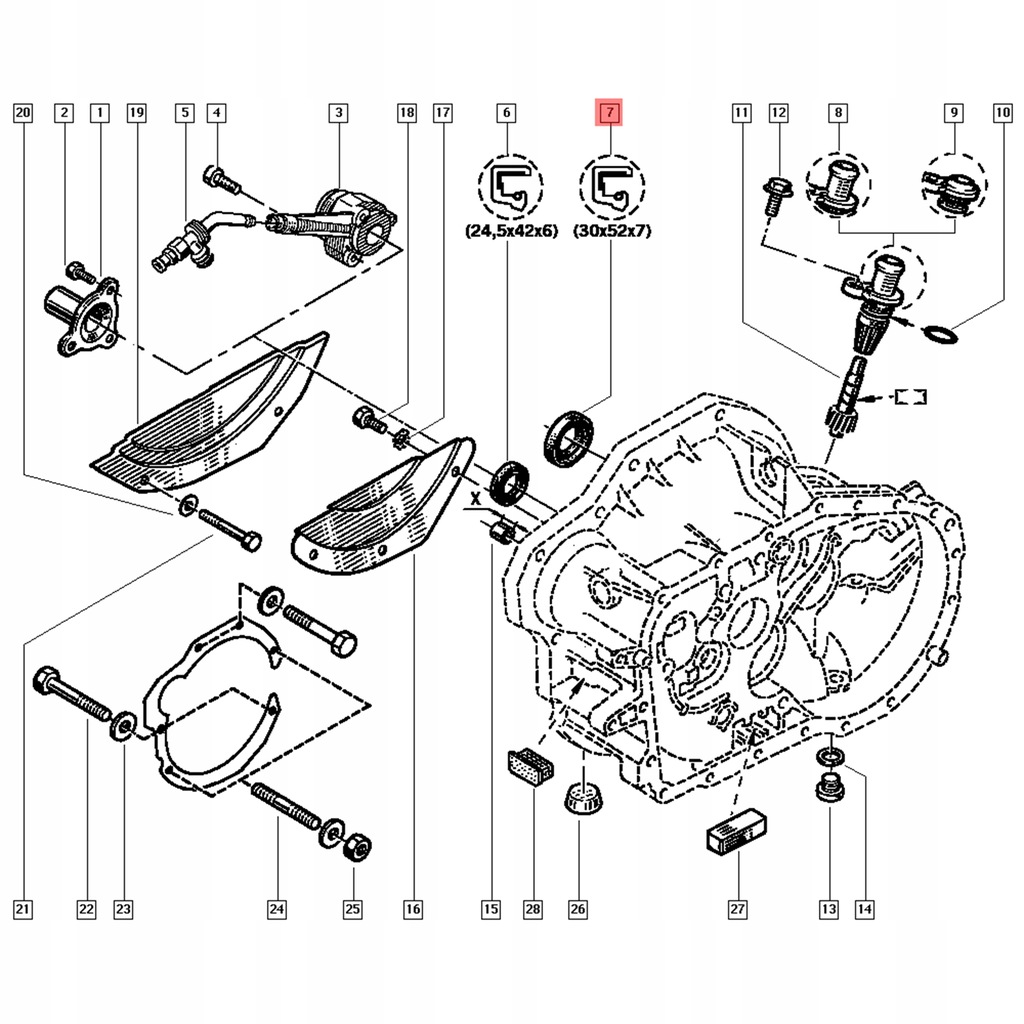 фото №3, Renault master ii сальник полуось 7701474122