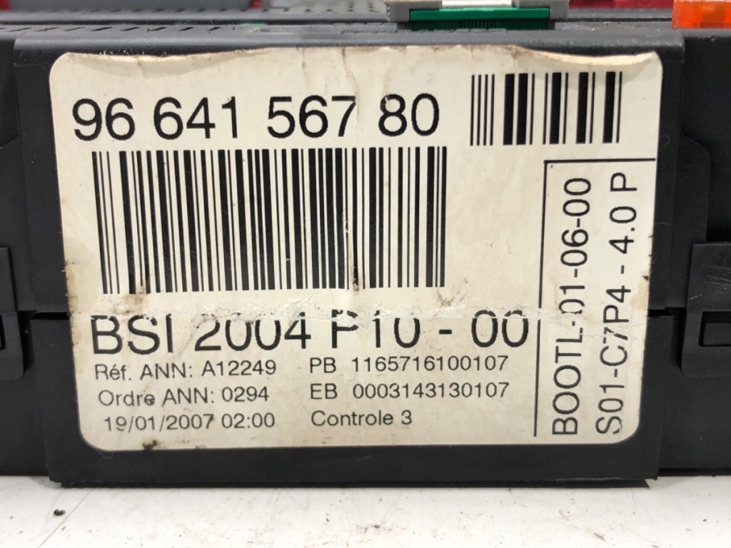 фото №3, Модуль bsi citroen c3 i 9664156780 хэтчбек блок управления