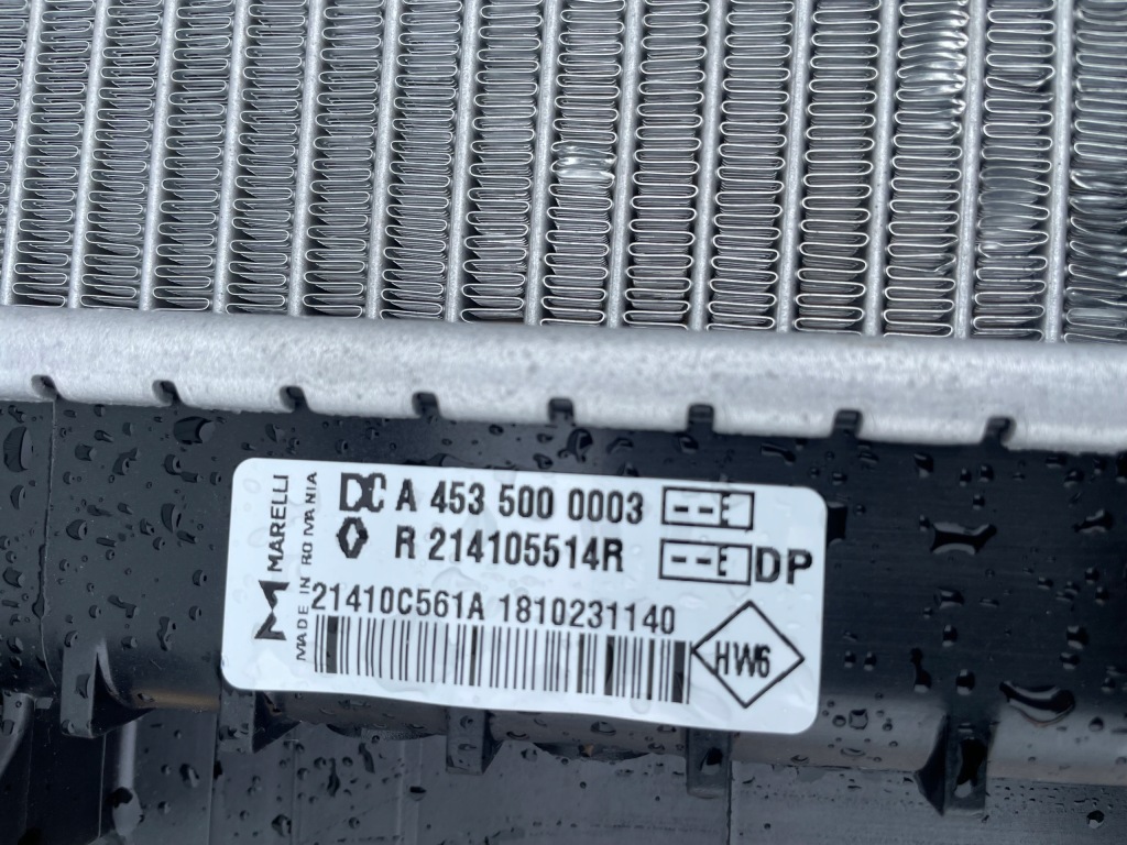 Радиатор воды smart 453 renault clio Оригинал