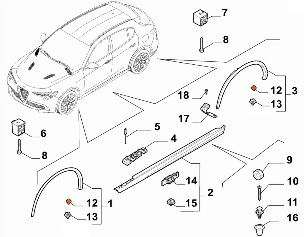 фото №4, Кліпса поріг ar giulia