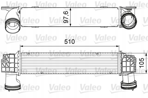 Радіатор повітря інтеркулер 818664 valeo bmw 3 Ціна