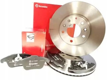 фото №1, Brembo тормозные диски+ тормозные колодки перед toyota corolla e15 275mm