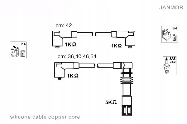 фото №2, Дроти запалювання kpl. seat vw janmor