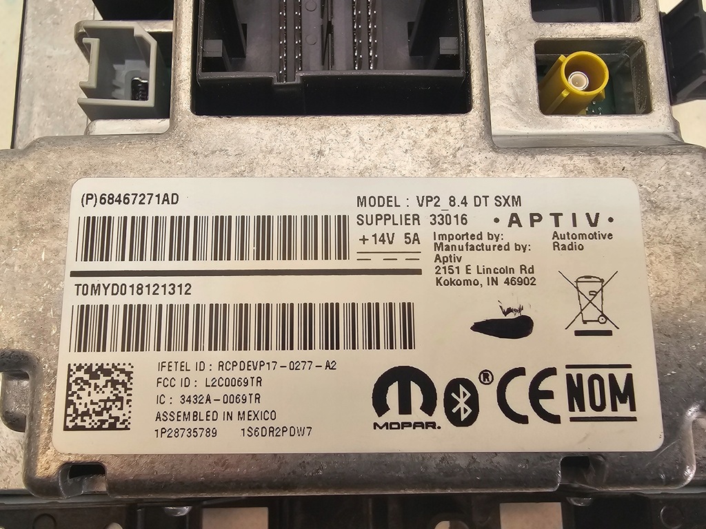 фото №14, Dodge ram v 19- екран радіо дисплей 68467271ad usa