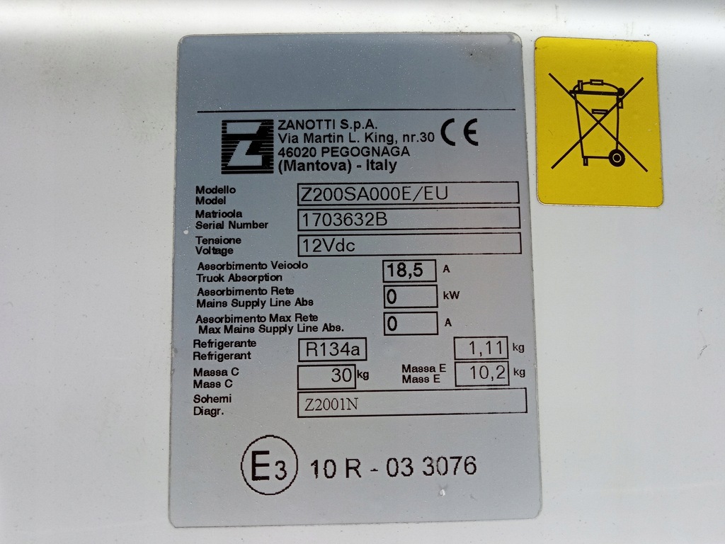 фото №11, Doblo ii кондиціонер холодильна установка zanotti z200 набір