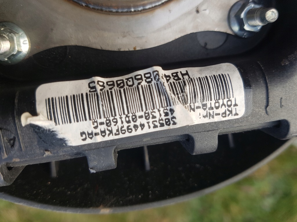 фото №8, Toyota yaris ii 2005-2011 консоль подушка безопасности