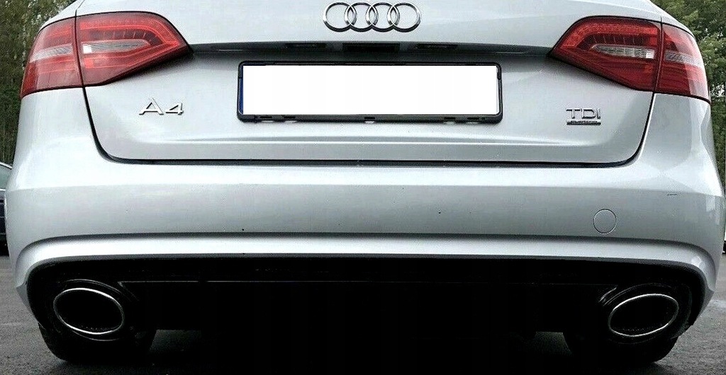 фото №9, Спойлер бампера audi a4 b8 2008-2011 зразок rs4 full black дифузор накладка