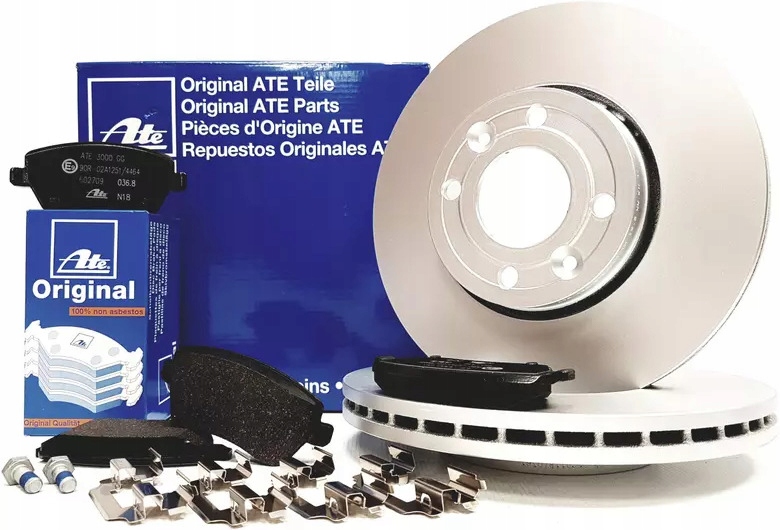 фото №1, Тормозные диски + ate тормозные колодки перед renault clio iii modus