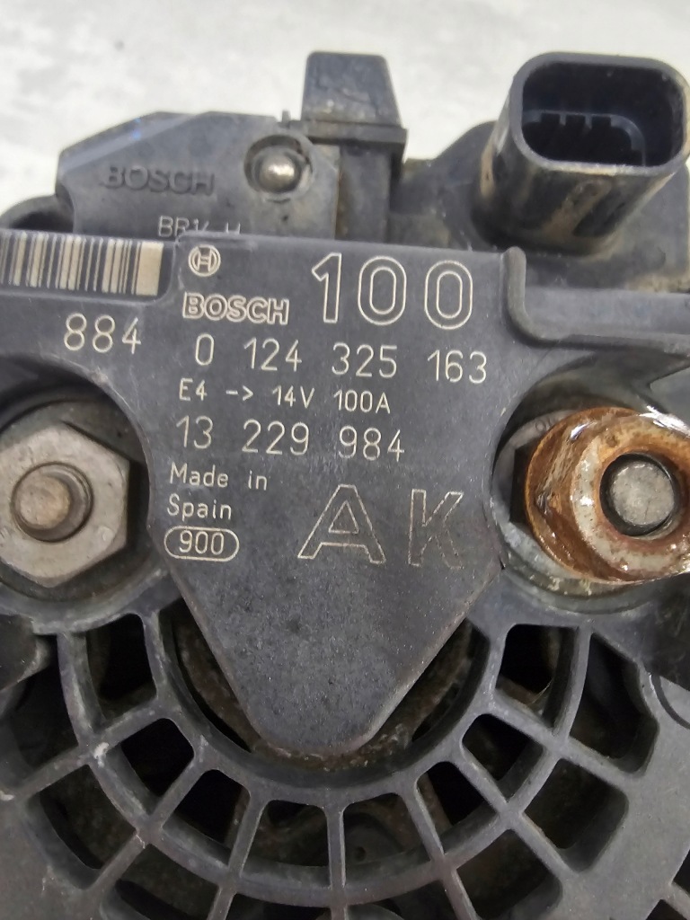 Генератор opel astra h 1.6 b 0124325163 13229984 Недорого