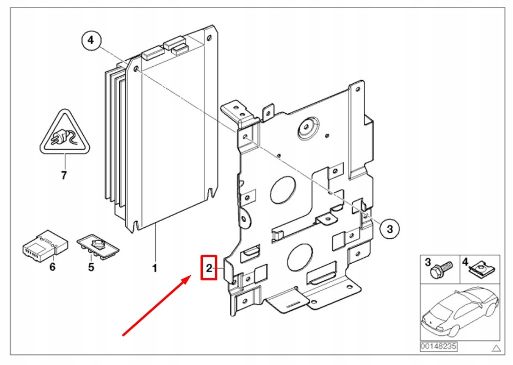 Bmw x5 e53 кронштейн усилителя 65128383513 8383513 оригинальный с Разборки