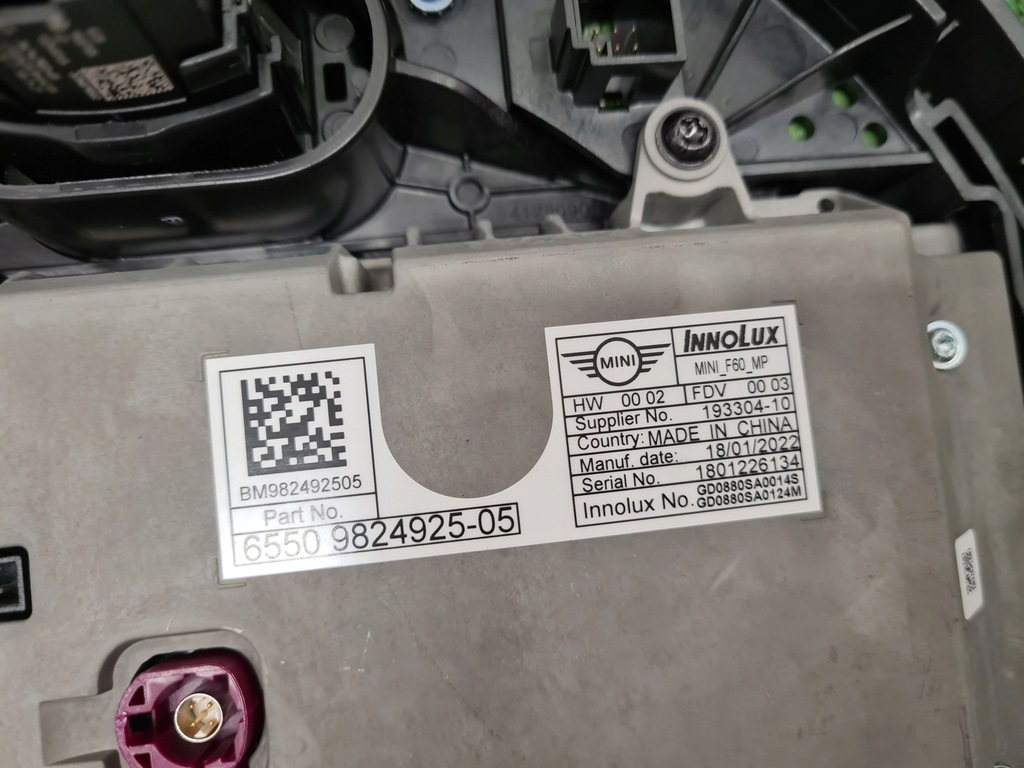 фото №7, Mini f60 lci экран монитор дисплей 5a0a3e9