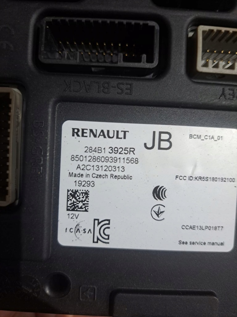 фото №1, Модуль блок управления bcm renault zoe ii 284b13925r