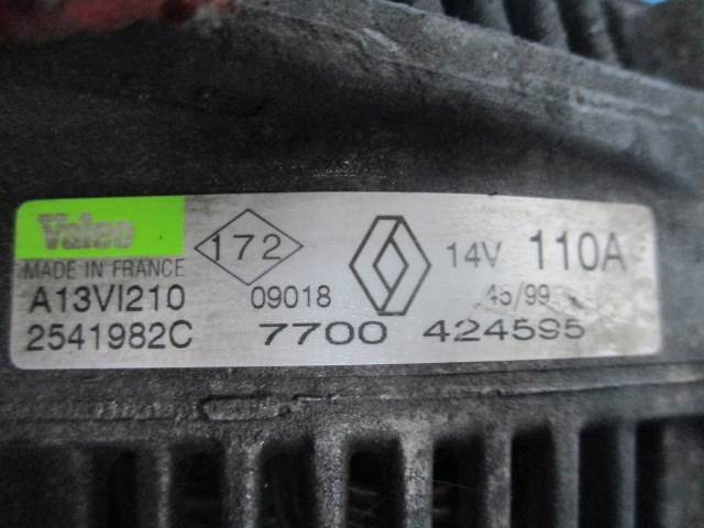 фото №4, Espace 2.2dti генератор 7700424595 110a sprawdzon