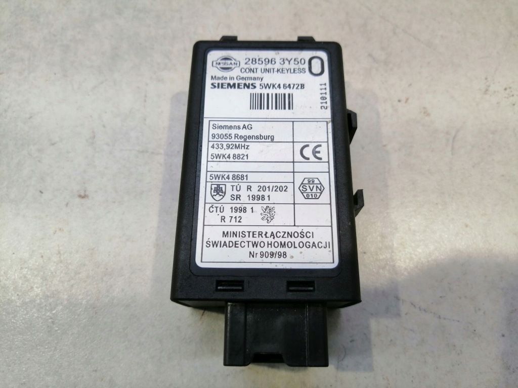 фото №1, Модуль блок управления замка nissan x-trail t30