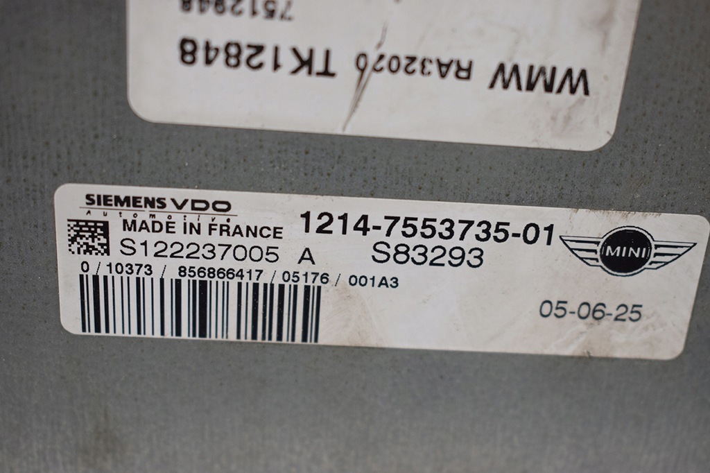 фото №4, Бортовий комп'ютер блок керування mini one r53 7553735