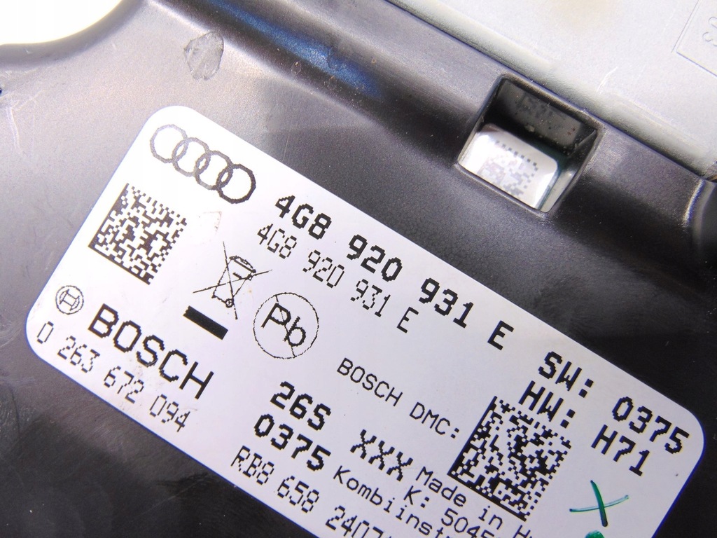 фото №6, Счетчик приборы audi a6 c7 4g8920931e europa