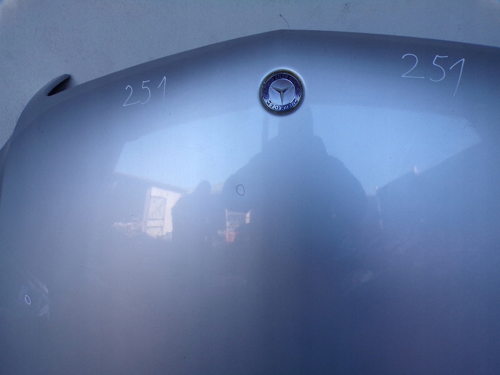 фото №3, Капот кришка двигуна mercedes w251 r klasa lak 775