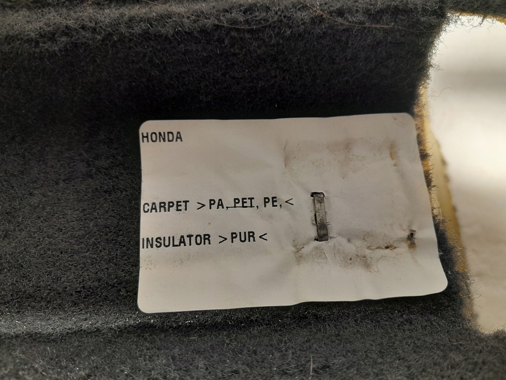 фото №7, Honda odyssey v 18- обшивка килимок підлога середній 83303-thr-a01