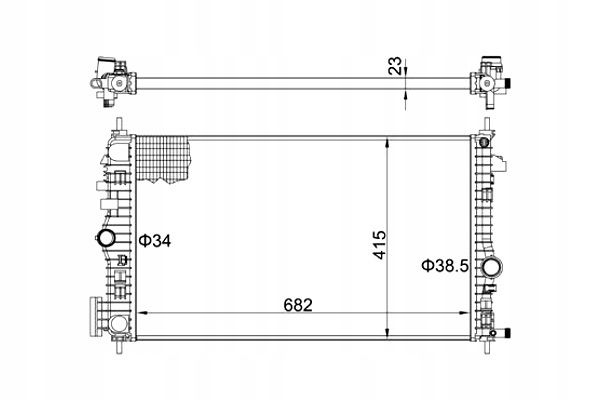 фото №2, Радиатор insignia 2.0cdti 08- hart