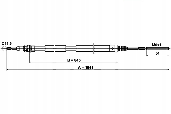 Купить Трос тормоза ручного ate 4745y8 474619