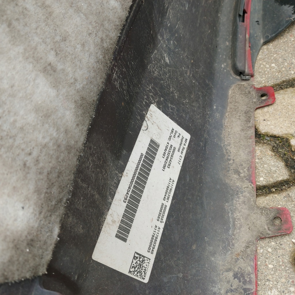 Бампер задняя mercedes cla w 117 6xpdc a1179053901 Цена