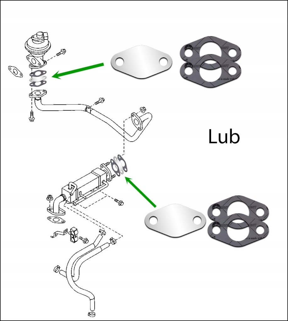 фото №3, Заглушка egr ford ranger 2.5 3.0 tdci mazda 2.5 d