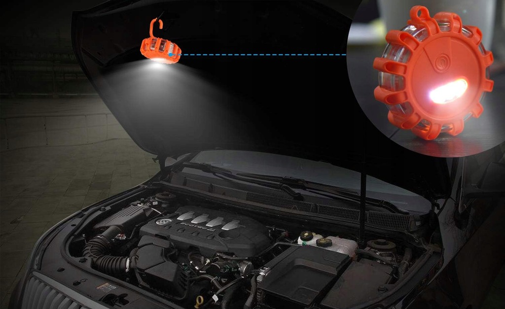 фото №11, Лампа предупредительная flara kogut stroboskop 15 led магнит hak na аккумулятор