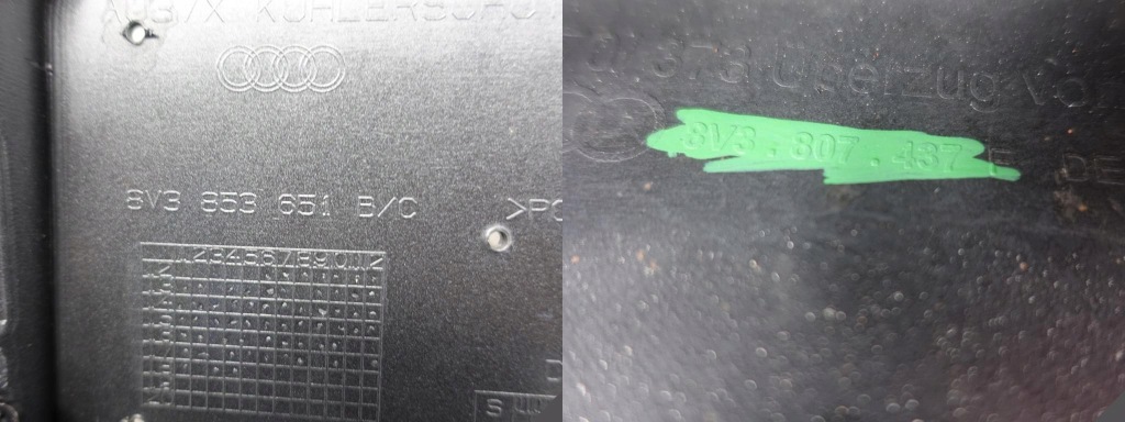 фото №12, Audi s3 8v3 12-16 повітропровід+ решітка радіатора+ бампер перед