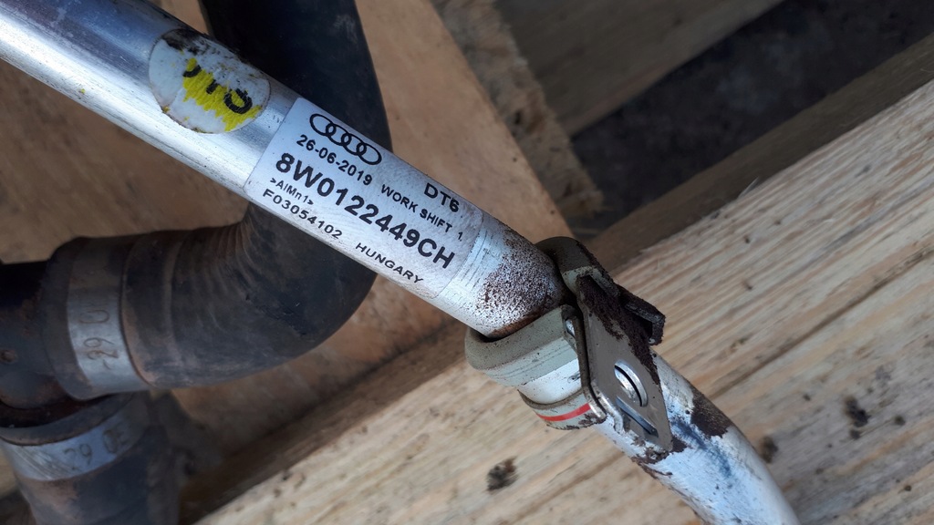 фото №9, S4 b9 a4 8w шланг wody трубка 3.0 tfsi s5 8w