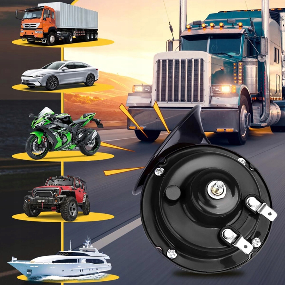 фото №12, 2x гучний черв'як сигнал звуковий клаксон 12v 300db do автомобіля motocykla