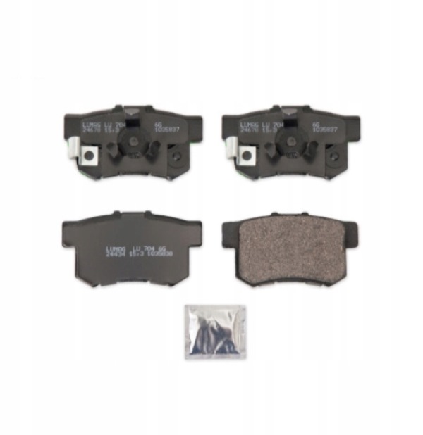 фото №1, Breck 24434 00 704 00 набор тормозных колодок тормозных, тормоза дисковые