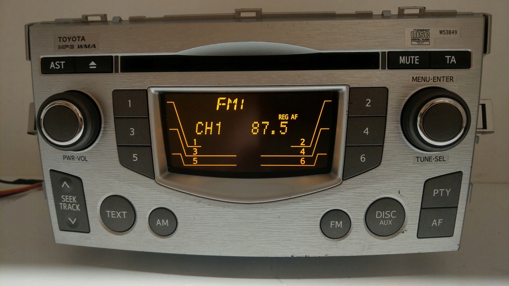 фото №1, Радио cd mp3 toyota verso 86120-0f080