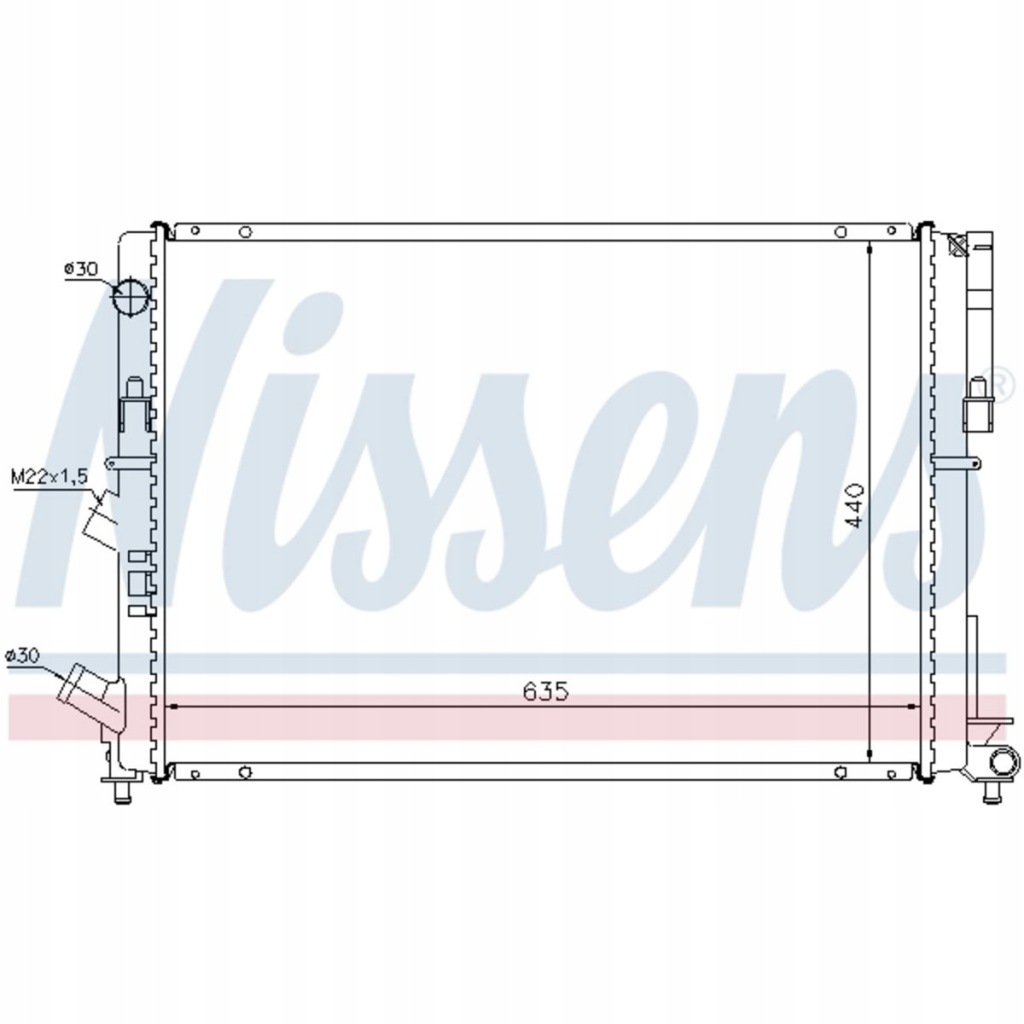 Купить Nissens 63838 радиатор, система охлаждение двигателя