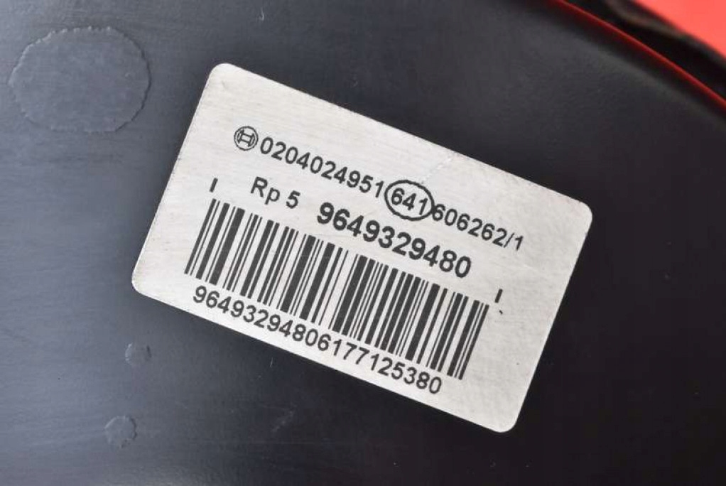 фото №7, Усилитель тормозов насос тормозная eu 9649329480 peugeot 1007 1.4 8v 75 km 05-09