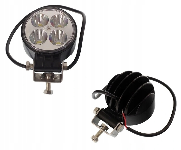 фото №7, Лампа робоча led протитуманна фара робочий світлодіодна кругла 4 led посилена тягач quad