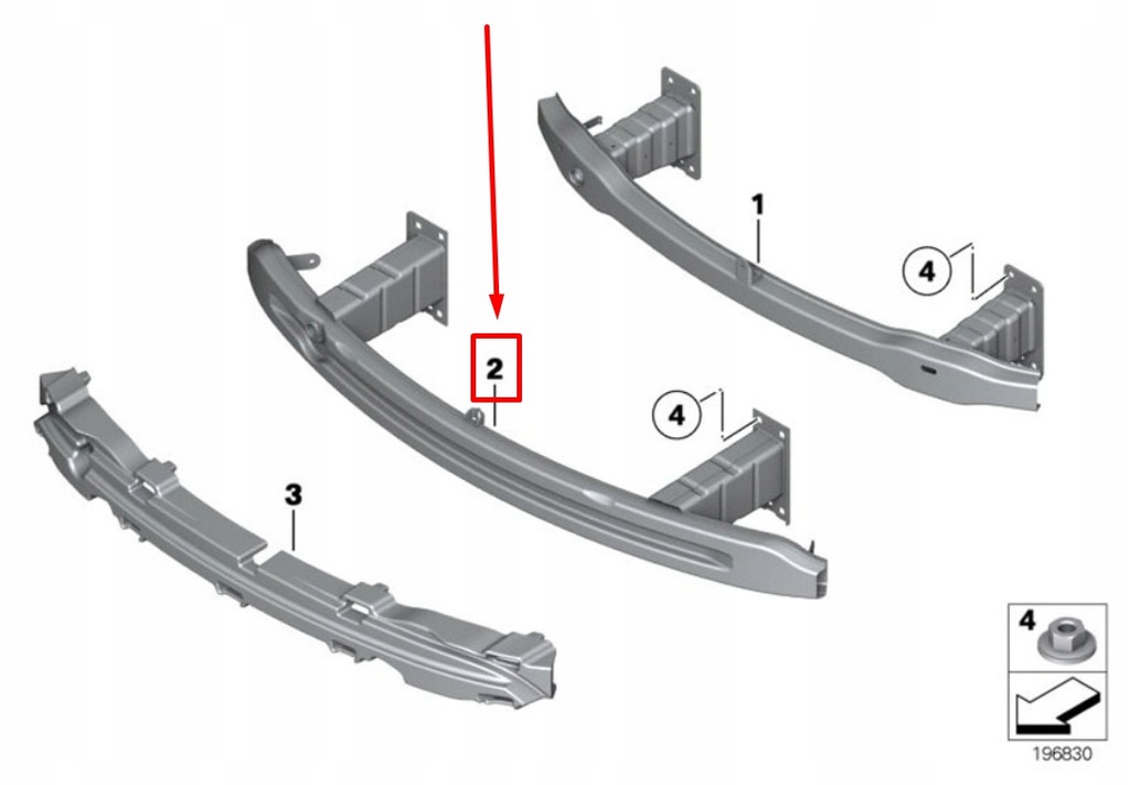 фото №7, Bmw x1 e84 передня частина бампер carrier 51112990188 2990188