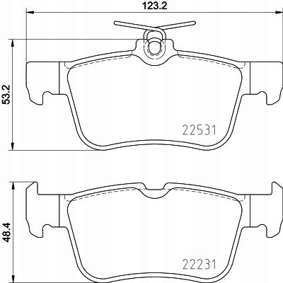 фото №1, Гальмівні колодки гальмівні ford mondeo v 2.0 09.14- 5181857