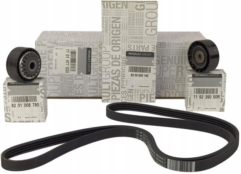 фото №1, Оригинальный номер renault натяжитель+ ремень dacia logan 1.2 16v