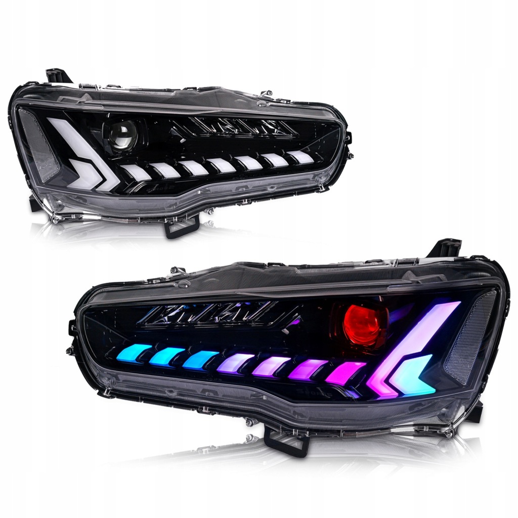 фото №3, Фари автомобільні led rgb do фари mitsubishi lancer ex 2008-2023 refit