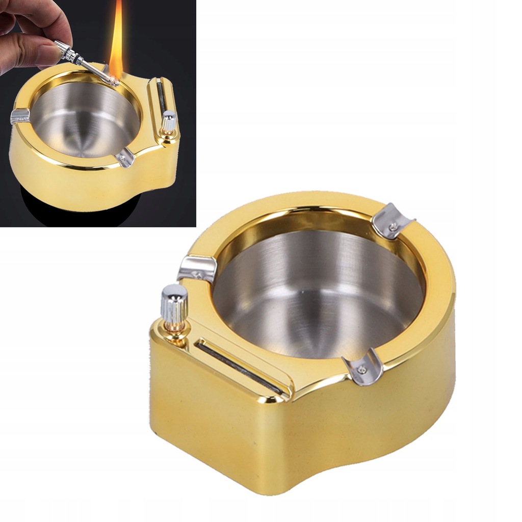 фото №6, Попільничка papierosowa прикурювач ze нержавіюча сталь