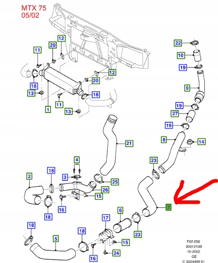 фото №1, Шланг интеркулер ford mondeo mk3 дизель
