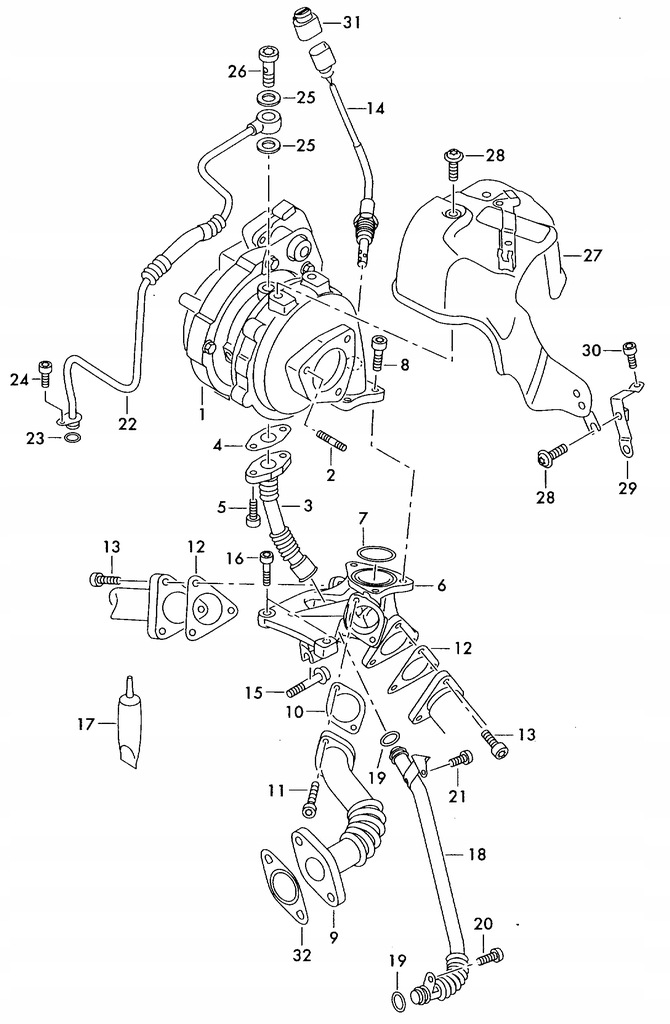 фото №15, Турбонагнетатель 3.0 tdi audi q7 4l 059145722r g20