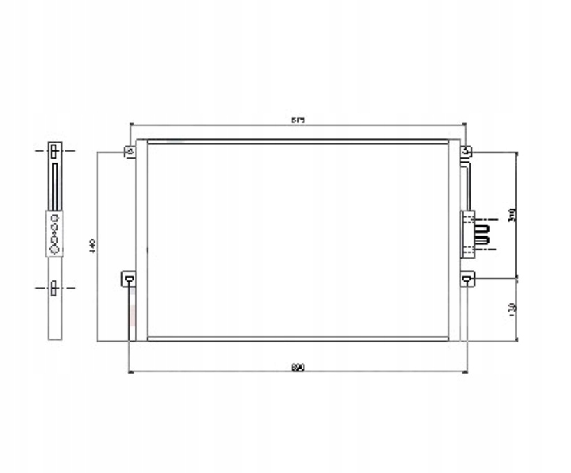 фото №1, Радіатор кондиціонера jeep grand cherokee 99-