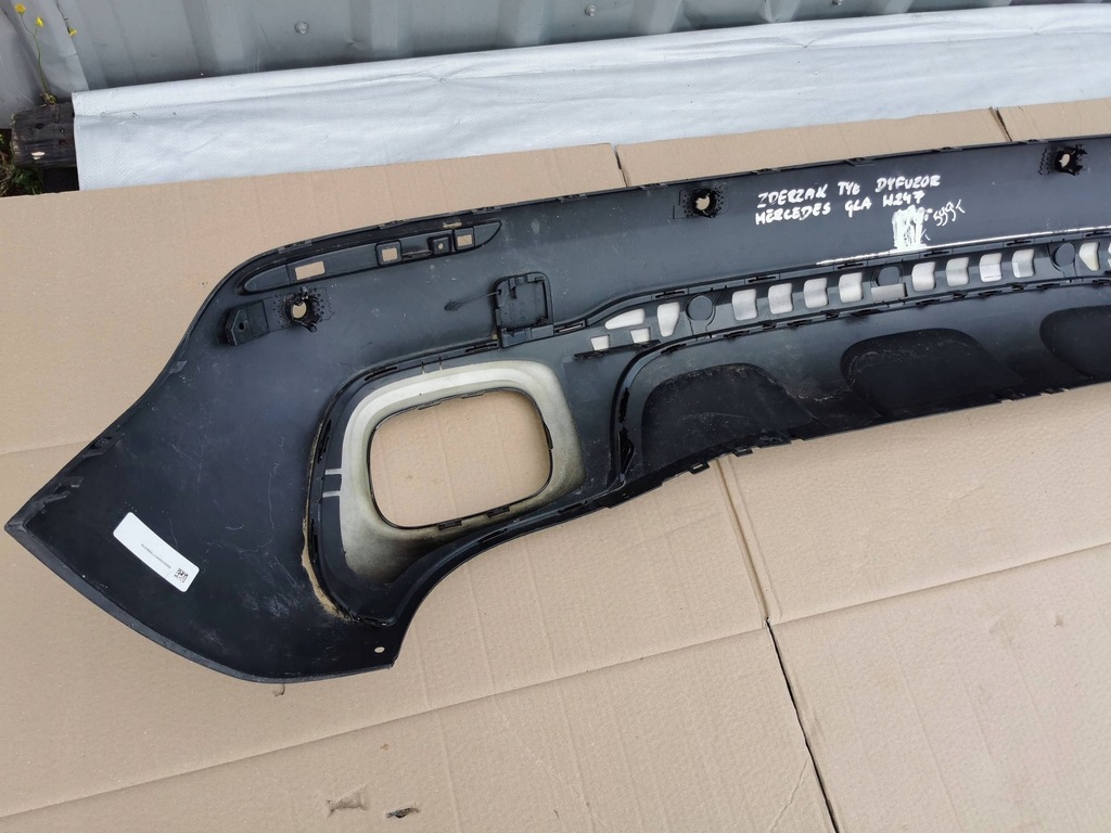 фото №9, Mercedes gla h247 w247 спойлер диффузор бампер задняя a2478853104