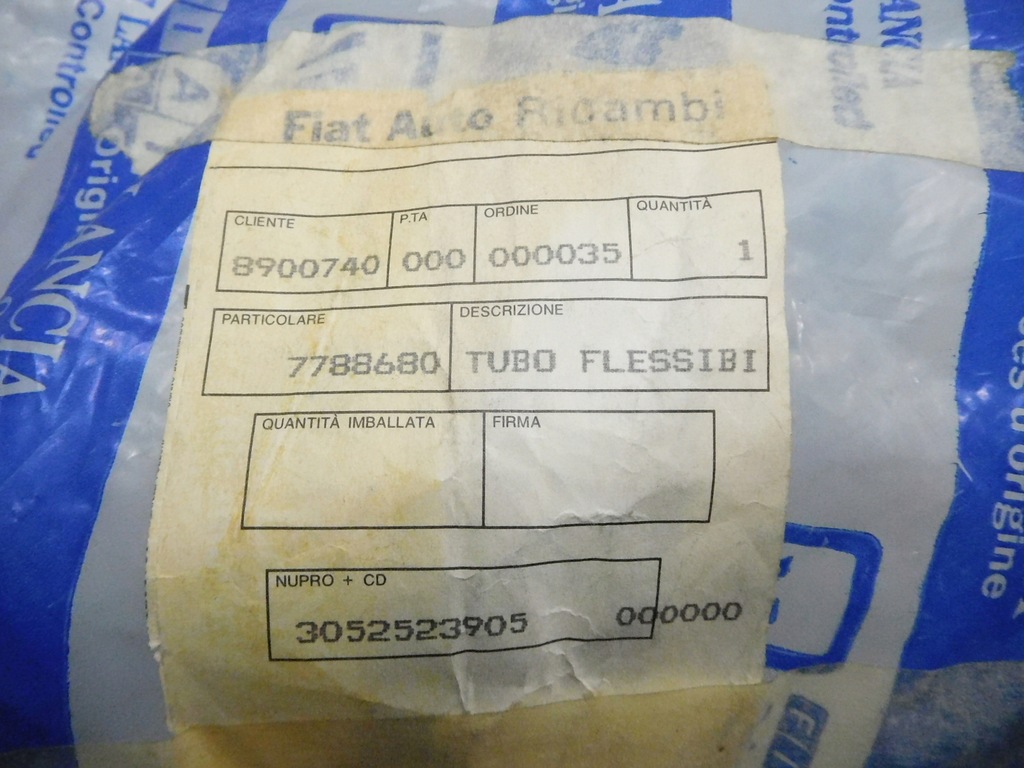 фото №8, Шланг кондиціонера fiat tempra 93-96 оригінальний номер 7788680