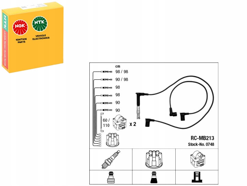фото №1, Ngk провода зажигания mercedes e 420 124.034 w