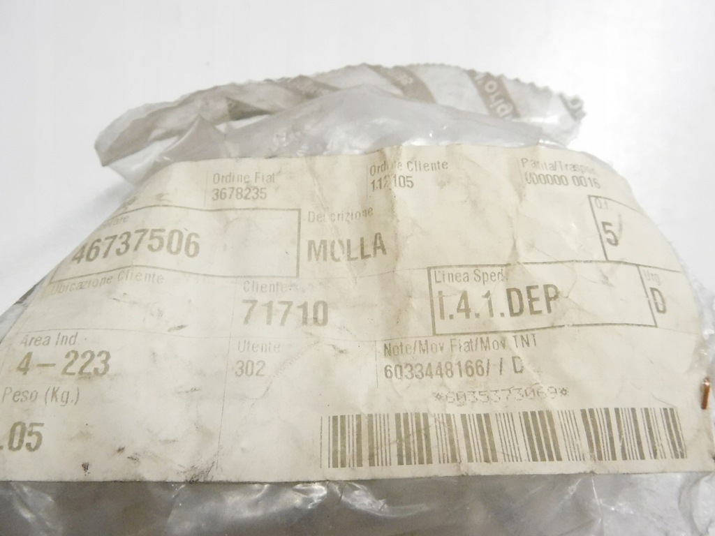 фото №8, Пружина датчика паркування fiat multipla оригінальний номер 46737506