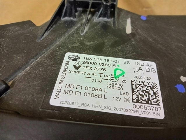 фото №4, Лампа ліва лівий full led renault austral 22-